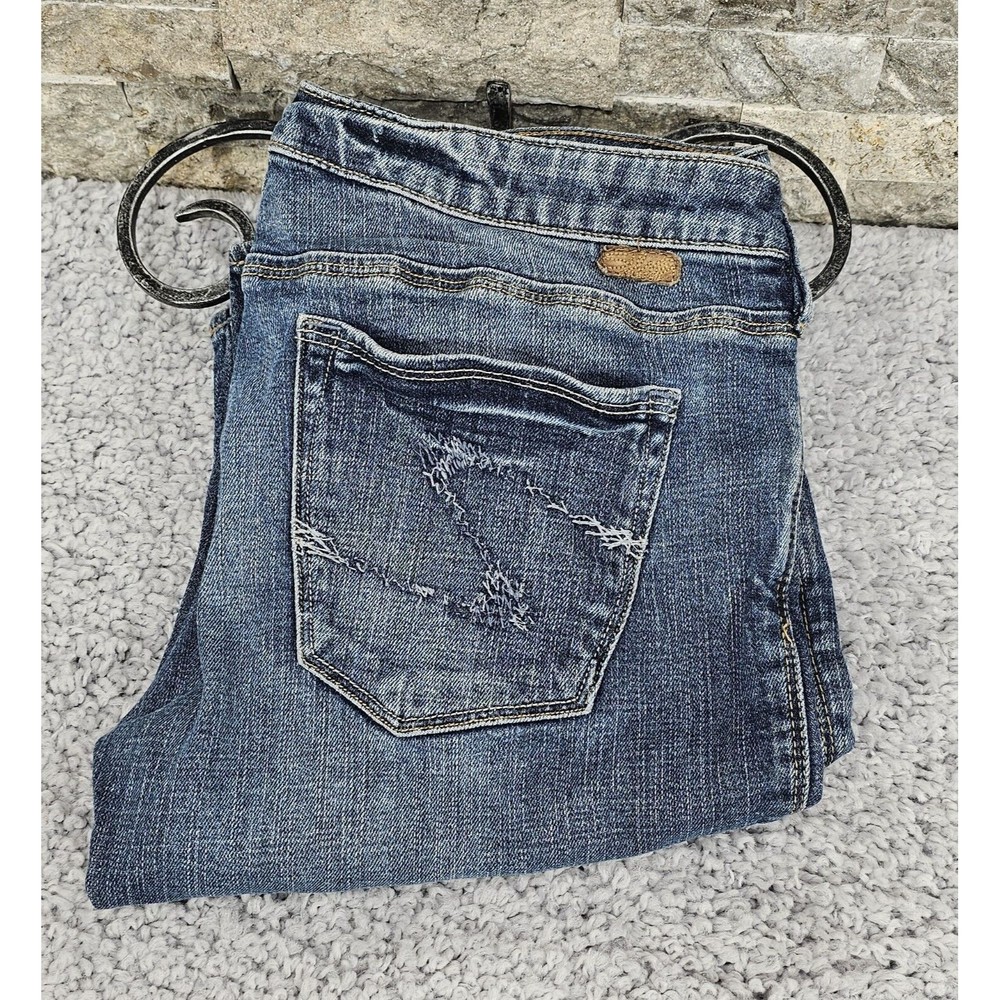 VTG Silver Jeans Bermuda Shorts Women 28 Denim DEE Low Rise Retro 90s Y2K Grunge - Picture 5 of 9